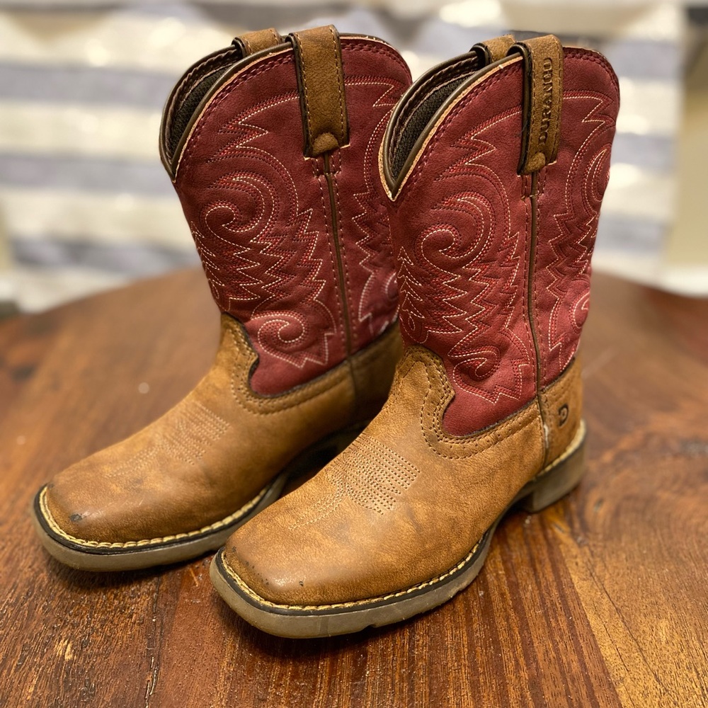DURANGO Kids 8” Western Boot, Size 13M